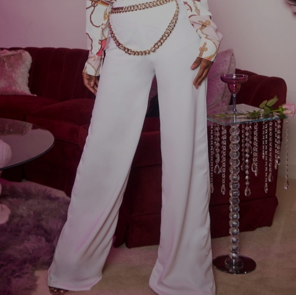 Pretty Little Thing High Waist Wide Leg Pants